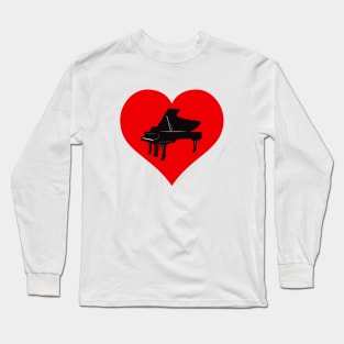 Love Piano Long Sleeve T-Shirt